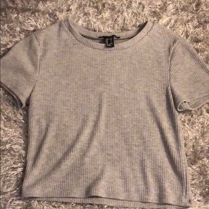 Grey crop top